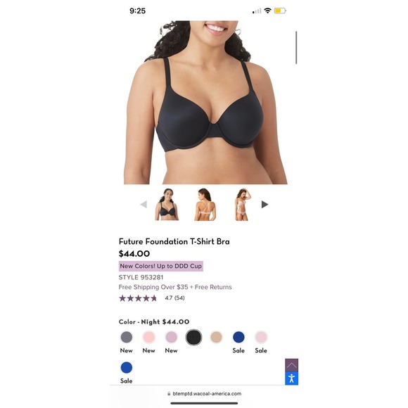 NWOT Future Foundation T Shirt Bra - Picture 4 of 4